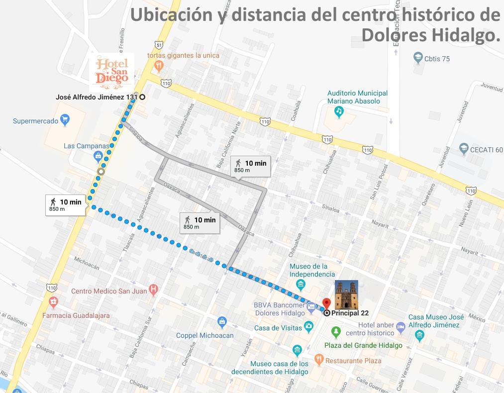 Hotel San Diego Dolores Hidalgo Extérieur photo